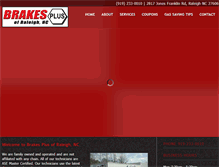 Tablet Screenshot of brakesplusnc.com